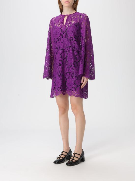 25FW 돌체앤가바나 롱 원피스 F6DJOTHLM7L F0571 Violet - DOLCE & GABBANA