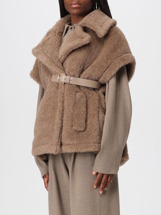 25FW 막스마라 뉴아바보4 테디 케이프 2524736162600 005 Beige - MAX MARA