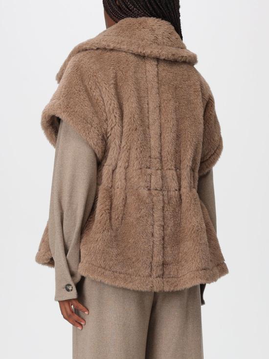 25FW 막스마라 뉴아바보4 테디 케이프 2524736162600 005 Beige - MAX MARA