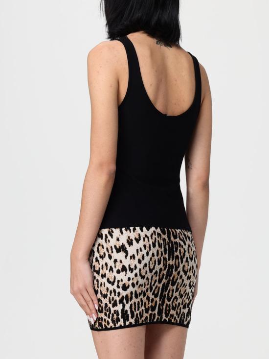 25FW 로베르토 카발리 민소매 티셔츠 VKM612MI009 05571 Black - ROBERTO CAVALLI