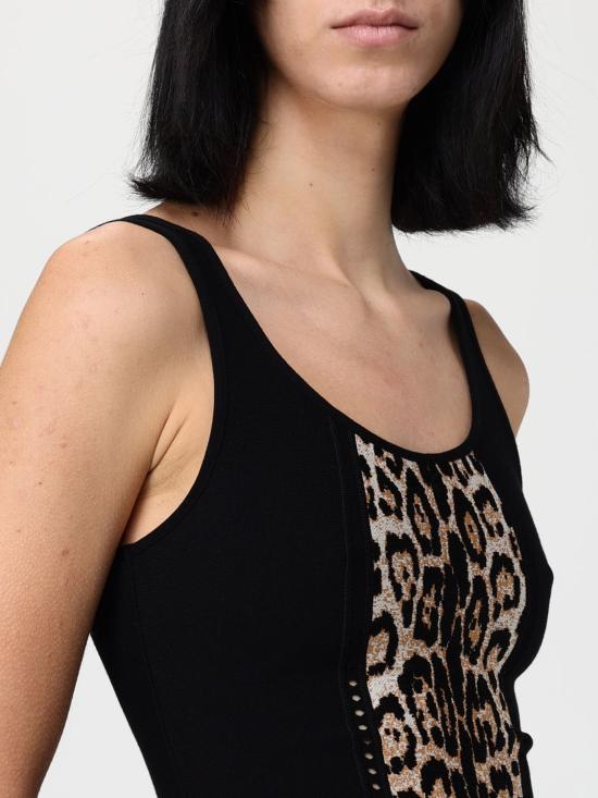 25FW 로베르토 카발리 민소매 티셔츠 VKM612MI009 05571 Black - ROBERTO CAVALLI