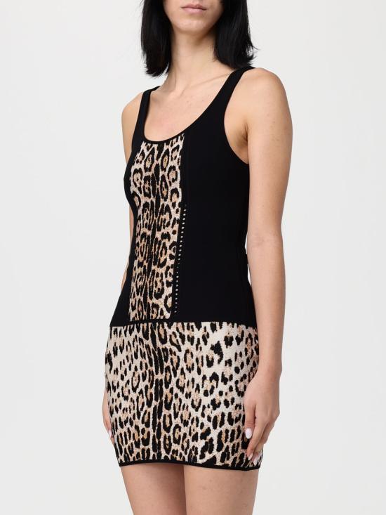 25FW 로베르토 카발리 민소매 티셔츠 VKM612MI009 05571 Black - ROBERTO CAVALLI