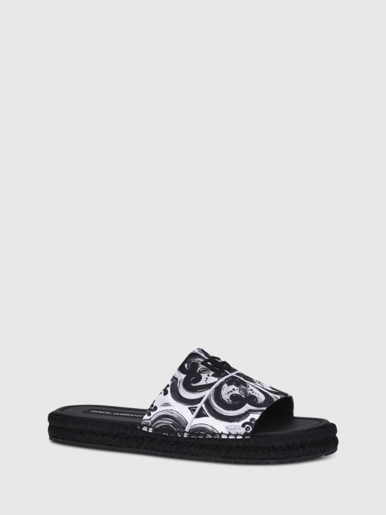 25FW 돌체앤가바나 뮬/슬리퍼 A80544AJ235 IU3TN Black - DOLCE & GABBANA