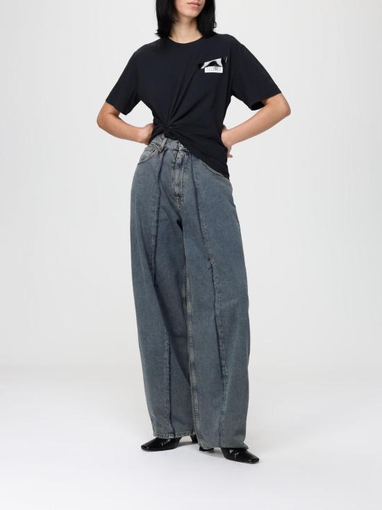 25FW MM6 메종마르지엘라 반팔 티셔츠 S62GD0210M20115 900 Black - MM6 MAISON MARGIELA