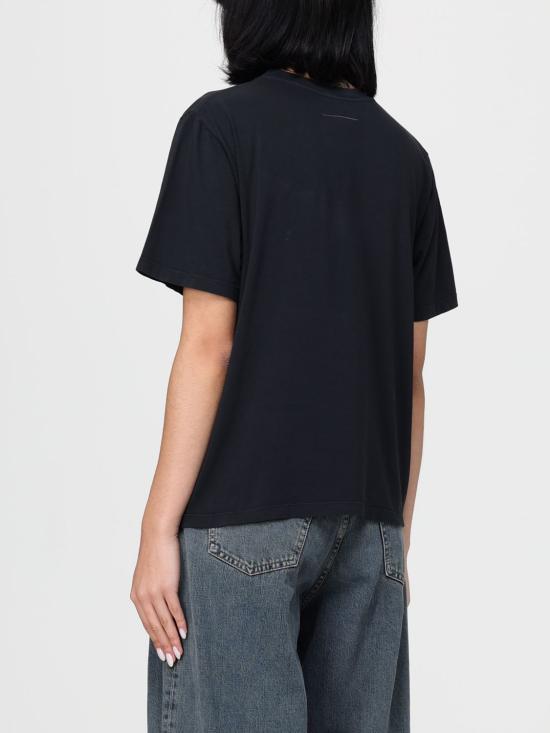 25FW MM6 메종마르지엘라 반팔 티셔츠 S62GD0210M20115 900 Black - MM6 MAISON MARGIELA