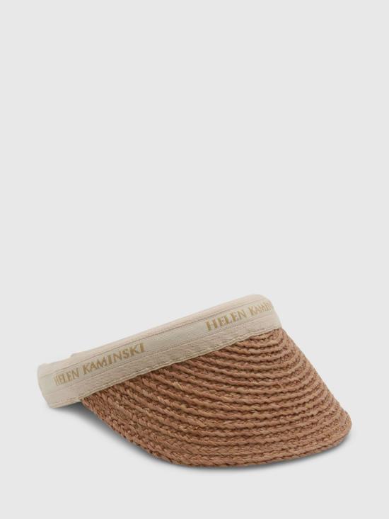 25FW 헬렌카민스키 버킷햇 HAT52204 Nougat Natural Logo Hazel - HELEN KAMINSKI