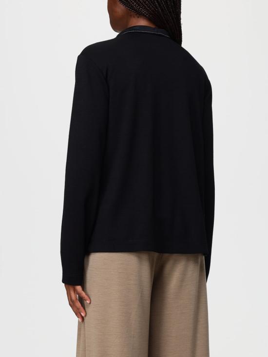 25FW 파비아나 필리피 카울넥 버튼 셔츠 TPD225F532L679 825 Black - FABIANA FILIPPI