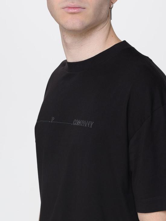 25FW 씨피 컴퍼니 반팔 티셔츠 19CMTS109A005100W 999 Black - C.P. COMPANY