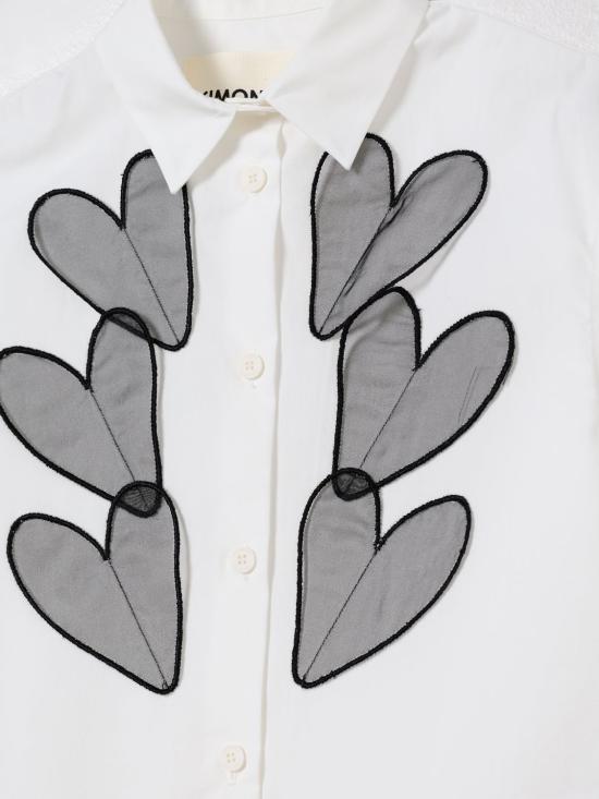 25FW [키즈] 시모네타 셔츠 SX5A40P0013 101NE Black - SIMONETTA