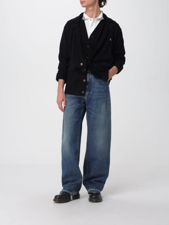 25FW 비비안웨스트우드 스웨터 27010014Y0021 N401 Black - VIVIENNE WESTWOOD