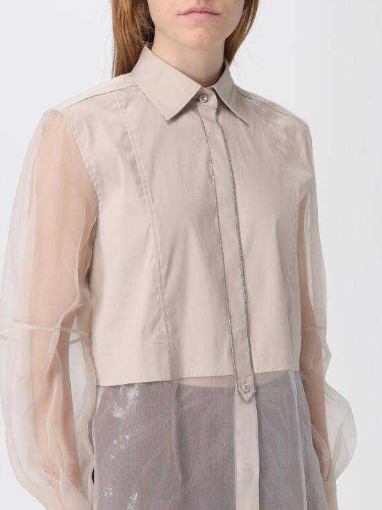 25FW 브루넬로 쿠치넬리 셔츠 MP091MQ406 C7498 Beige - BRUNELLO CUCINELLI