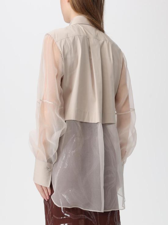 25FW 브루넬로 쿠치넬리 셔츠 MP091MQ406 C7498 Beige - BRUNELLO CUCINELLI