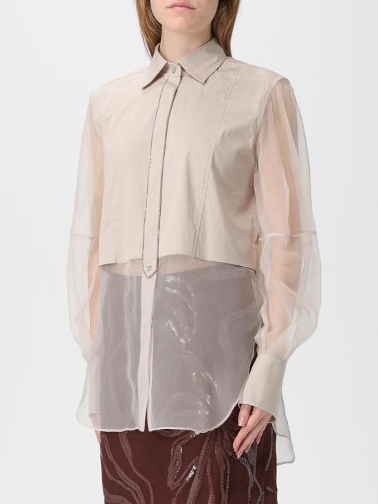 25FW 브루넬로 쿠치넬리 셔츠 MP091MQ406 C7498 Beige - BRUNELLO CUCINELLI