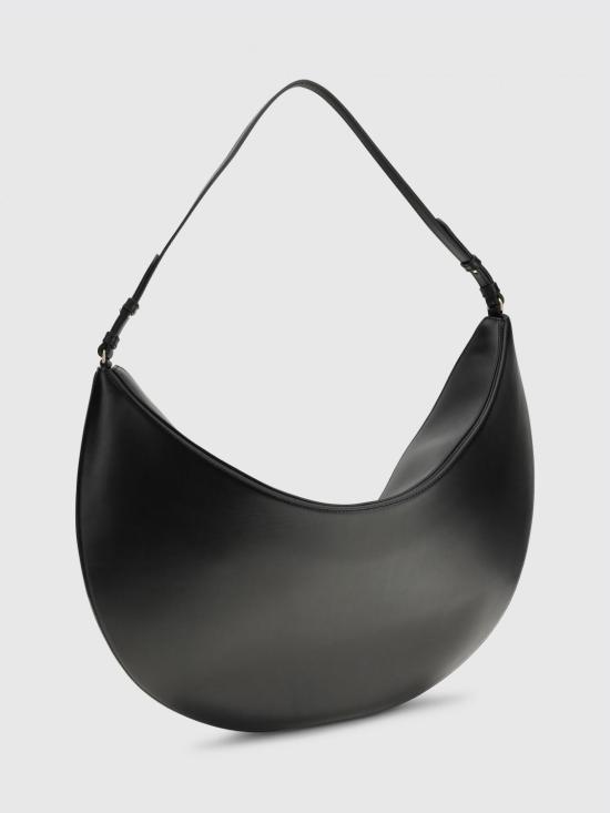 25FW 자크뮈스 오발로 숄더백 BAW00437AC18A08 990 Black - JACQUEMUS