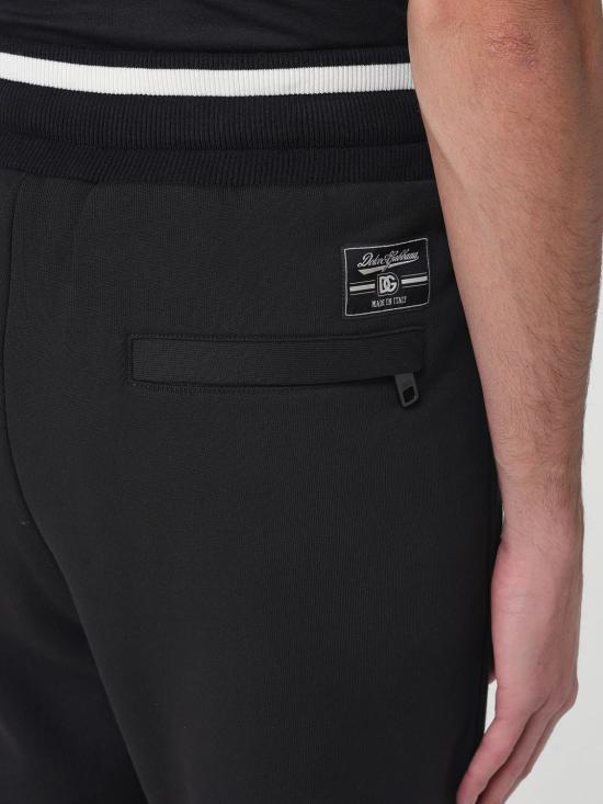 25FW 돌체앤가바나 트레이닝/조거 팬츠 GVS2HTHU7DU N0000 Black - DOLCE & GABBANA