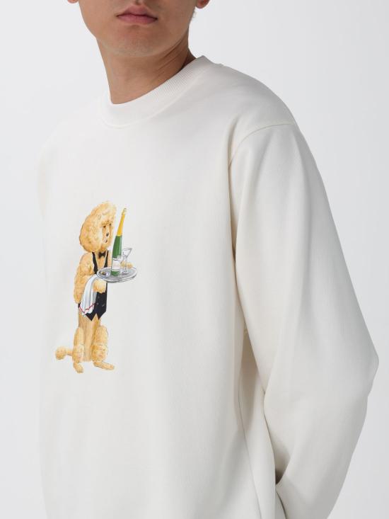 25FW 드롤드무슈 긴팔 티셔츠 SW182CO127 OW White - DROLE DE MONSIEUR