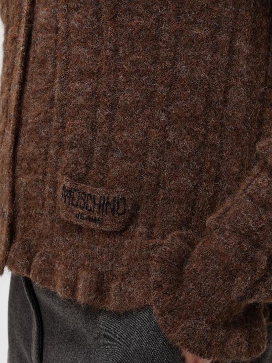 25FW 모스키노 가디건 09198203 0095 Brown - MOSCHINO