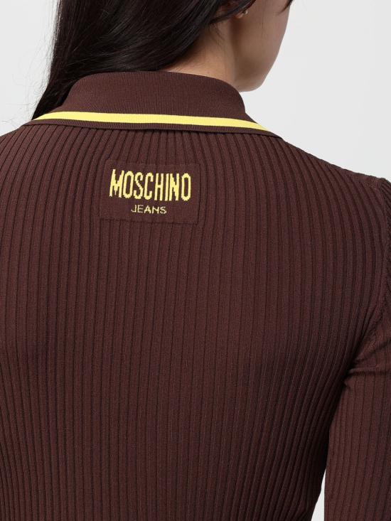 25FW 모스키노 폴로 티셔츠 09118201 1095 Brown - MOSCHINO