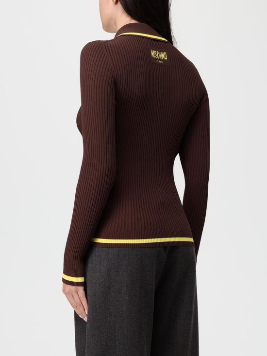25FW 모스키노 폴로 티셔츠 09118201 1095 Brown - MOSCHINO
