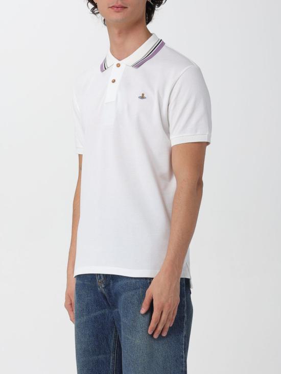 25FW 비비안웨스트우드 폴로 티셔츠 2H01000PJ0009 A401 White - VIVIENNE WESTWOOD
