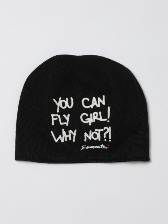 25FW [키즈] 시모네타 모자 SX0A17W0077 930 Black - SIMONETTA