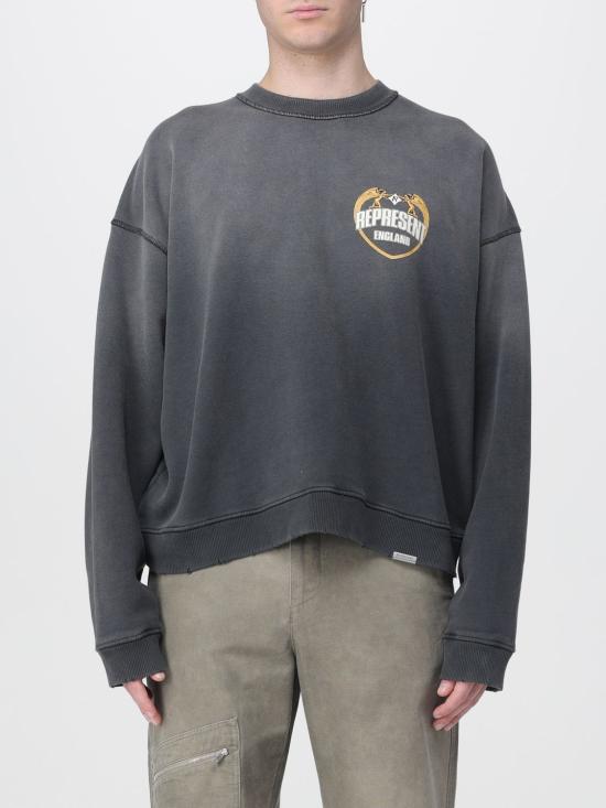 25FW 리프레젠트 긴팔 티셔츠 MLM100367 04 Grey