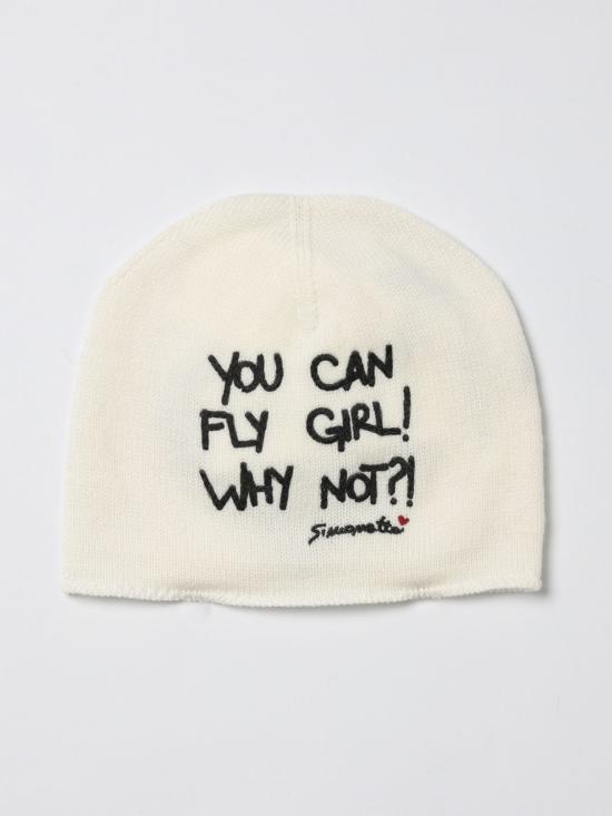 25FW [키즈] 시모네타 모자 SX0A17W0077 100 White - SIMONETTA