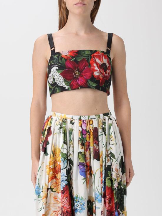 25FW 돌체앤가바나 민소매 티셔츠 F7BB6TFSRQT HN5PB Black