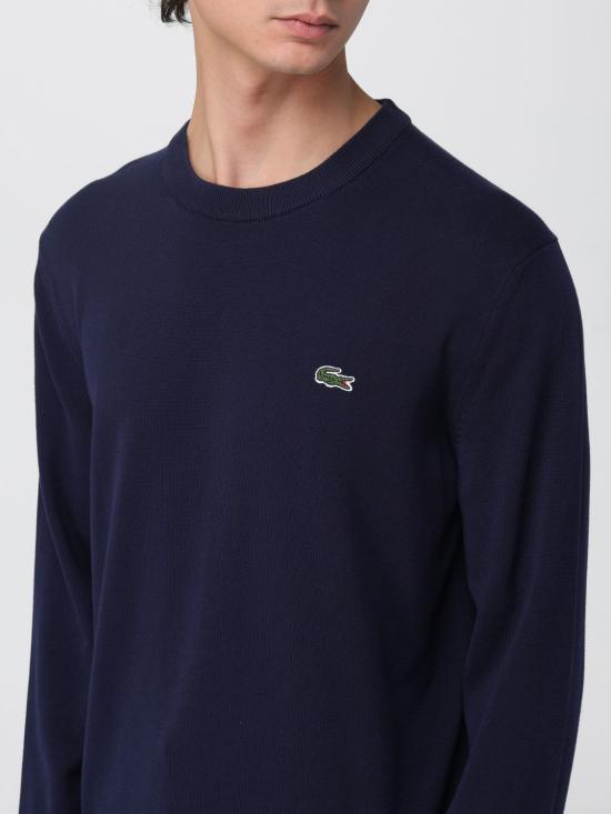 25FW 라코스테 크루넥 스웨터 AH1985 166 Blue - LACOSTE