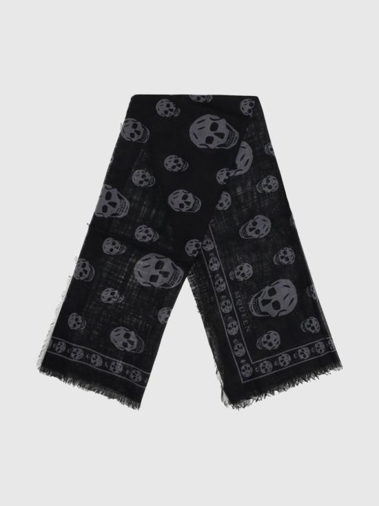 25FW 알렉산더 맥퀸 머플러/스카프 8078894943Q 1061 Black - ALEXANDER MCQUEEN