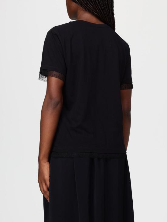 25FW 트윈셋 반팔 티셔츠 252TT2311 00006 Black - TWINSET