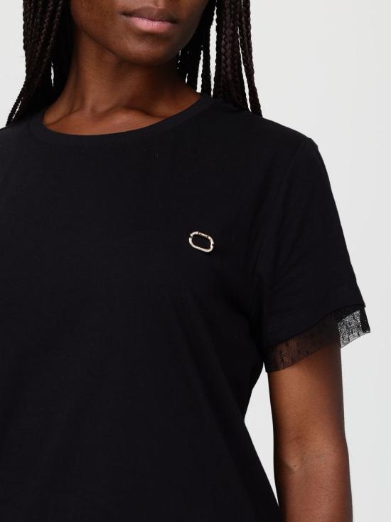 25FW 트윈셋 반팔 티셔츠 252TT2311 00006 Black - TWINSET