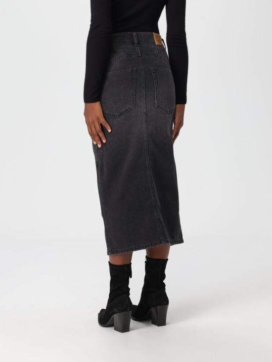 25FW 이자벨마랑 데님 스커트 JU0329FAC1H01I 02FK Black - ISABEL MARANT
