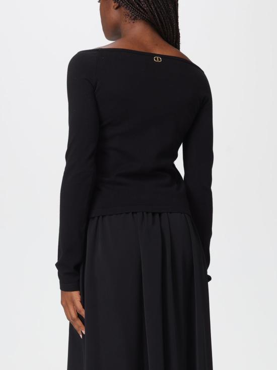 25FW 트윈셋 긴팔 티셔츠 252TT3260 00006 Black - TWINSET