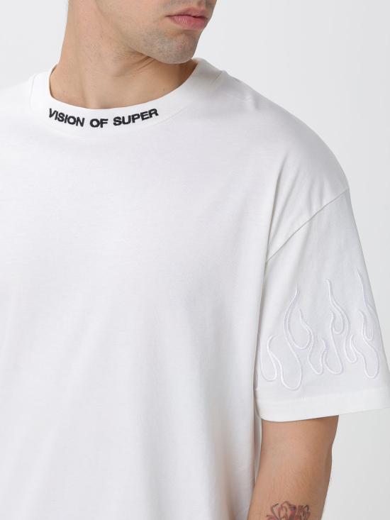 25FW 비전오브슈퍼 반팔 티셔츠 VS024TE OFF WHITE GREY White 1 - VISION OF SUPER