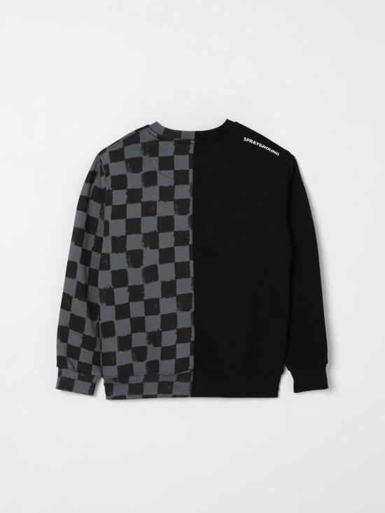 25FW [키즈] 스프레이그라운드 풀오버 SPY1353 Black - SPRAYGROUND