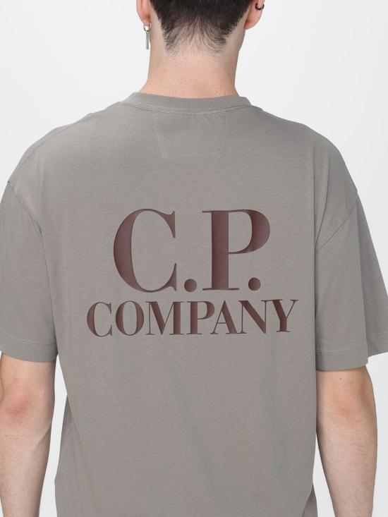 25FW 씨피 컴퍼니 반팔 티셔츠 19CMTS103A005100W 356 Beige - C.P. COMPANY