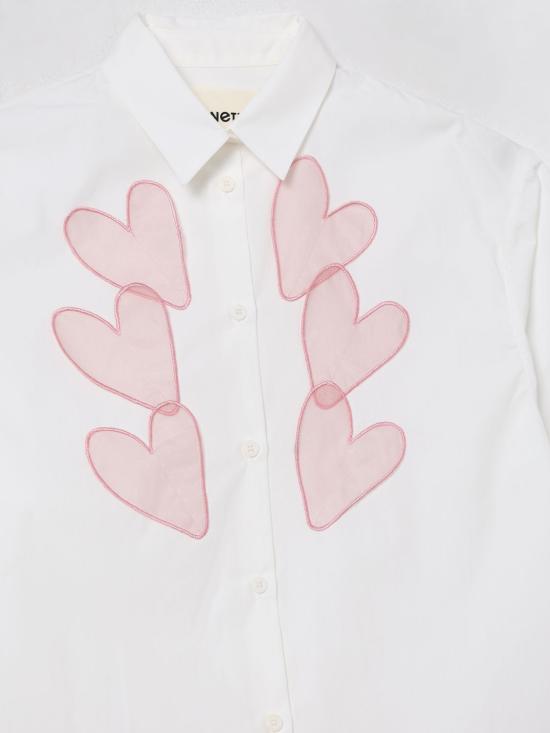 25FW [키즈] 시모네타 셔츠 SX5A40P0013 101RS Pink - SIMONETTA