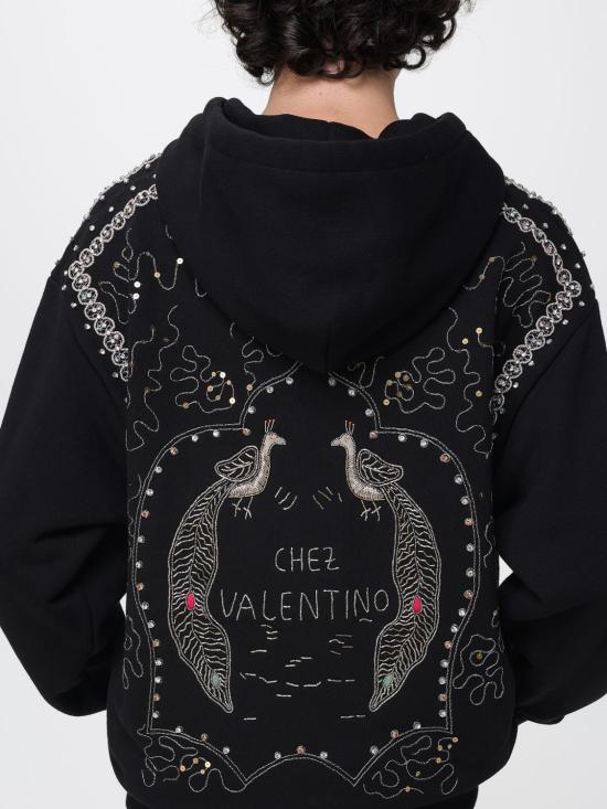 25FW 발렌티노 가라바니 긴팔 티셔츠 MF28NB1J 0NO Black - VALENTINO GARAVANI