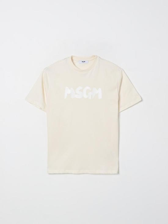 25FW [키즈] 엠에스지엠 티셔츠 F5MSJUTH011 013 Cream