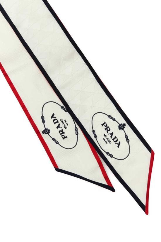25FW 프라다 프린트 실크 트윌 스카프 1FF0082HIGF061T DOM - PRADA