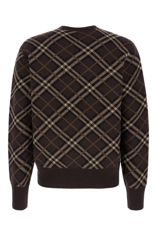 25FW 버버리 체크 울 캐시미어 블랜드 스웨터 8115704 B2412 TRUFFLE IP CHECK - BURBERRY