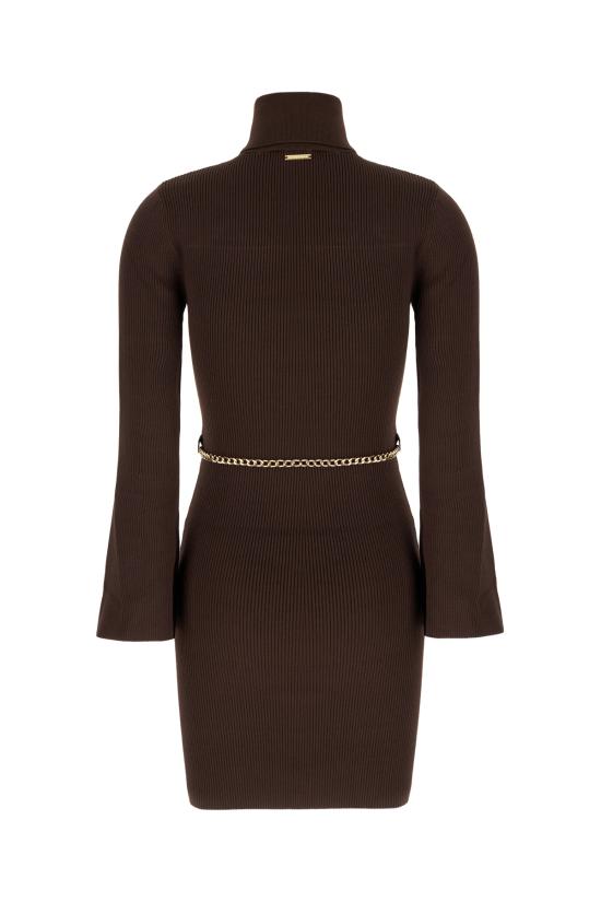 25FW 마이클 코어스 미디 원피스 MF583C633D 201 CHOCOLATE - MICHAEL KORS