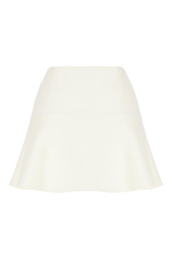 25FW 구찌 히든 사이드 울 스커트 826594ZARWV 9003 Bianco - GUCCI