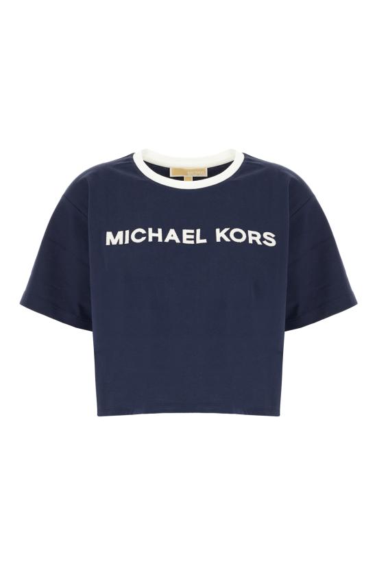 25FW 마이클 코어스 반팔 티셔츠 MF551WN2ZU 409 MIDNIGHT BLUE