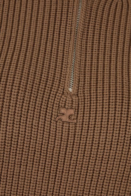 25FW 쿠레쥬 터틀넥 325MPU243FI0036 1098 MOCHA - COURREGES