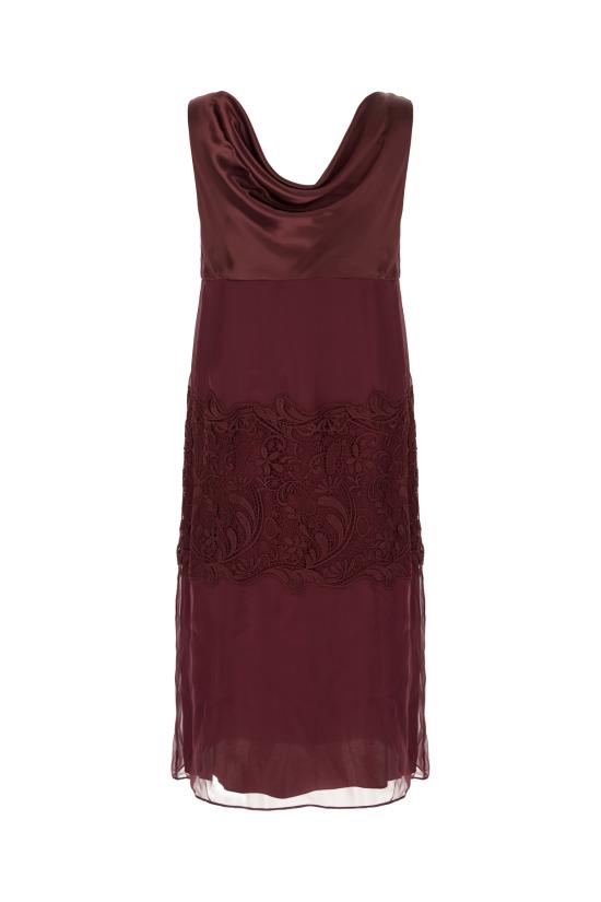 25FW 살바토레 페라가모 롱 원피스 788203 003 PLUM PLUM PLUM - SALVATORE FERRAGAMO