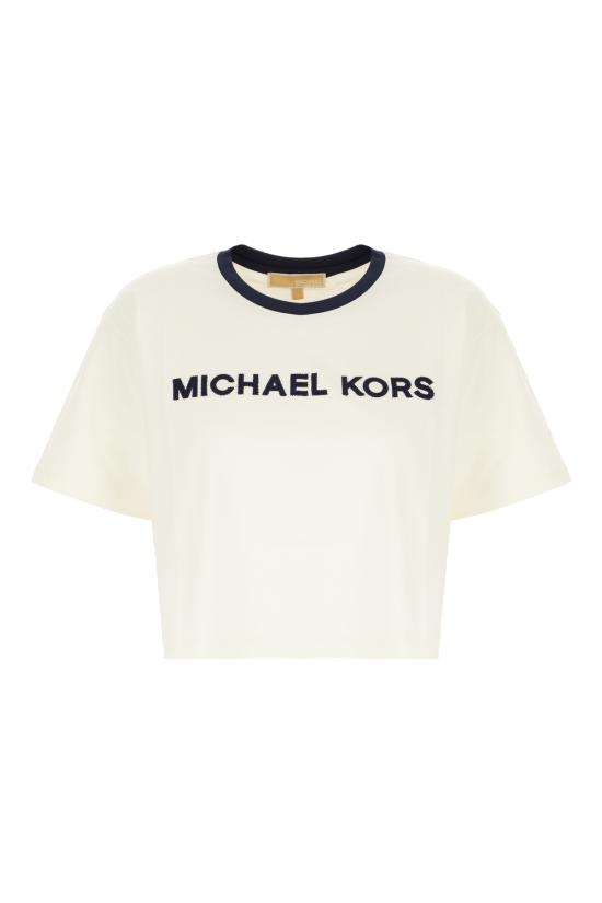 25FW 마이클 코어스 반팔 티셔츠 MF551WN2ZU 110 BONE