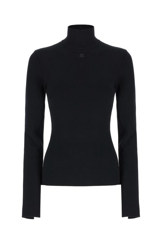 25FW 쿠레쥬 터틀넥 425MPU260FI0001 9999 BLACK