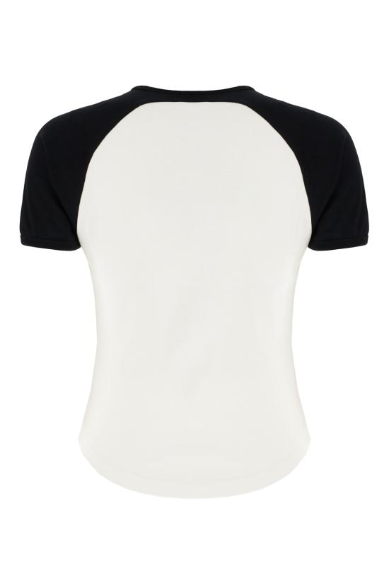 25FW 쿠레쥬 반팔 티셔츠 325JTS214JS0203 0098 HERITAGE WHITE BLACK - COURREGES